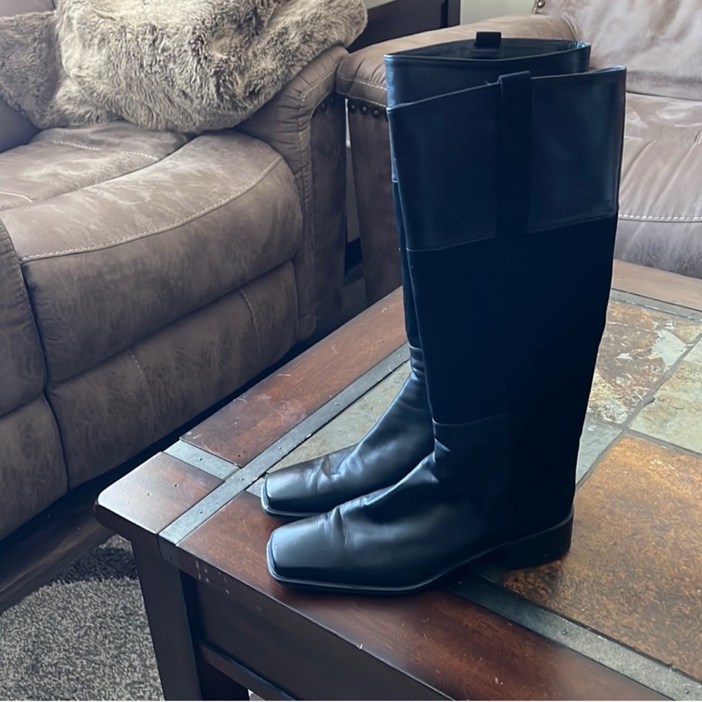 Stuart Weitzman Black Leather Boots
